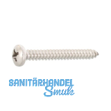 DIN7981C 2.9x 13 PH-Kreuzschlitz Edelstahl A4 Linsen-Blechschraube ~ISO7049