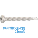 DIN7504N 4.8x 45 Phillips-KS Edelstahl A2 Linsen-Bohrschraube ~ISO15481