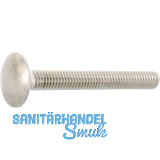 DIN603 M10x 35 Edelstahl A4 Torbandschraube ohne Mutter
