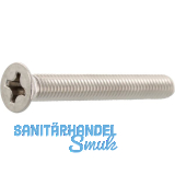 ~ISO7046-2 M10x 25 Phillips Kreuzschlitz Edelstahl A2 Senkschraube (DIN965A)