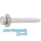 Fassadenbauschraube spitz 6.5x150 Edelstahl A2 Neoprensch. � 16 mm mit Zulassung