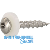 Fensterbankschraube 3.9x16 Torx 15 Edelstahl A2 mit Polyamid-Scheibe