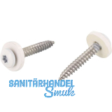 Kopflackierte Fensterbankschraube 3.9x25 Torx 15 Edelstahl A2 / RAL9016