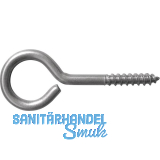 Ringschraube mit Holzgewinde 4.0x30 Edelstahl A2