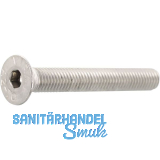 ISO10642 M 6x 60 Edelstahl A4-070 Senkschraube mit Innensechskant (~DIN7991)