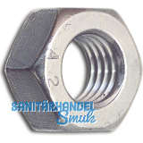 DIN934 M 8 Edelstahl A2-70 Sechskantmutter, gleitmobeschichtet transparent