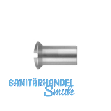 Hülsenmutter Linsensenkkopf M 4x 11 Messing vernickelt mit Schlitz Hülsenmutter Linsensenkkopf M 4x 11 Messing vernickelt mit Schlitz