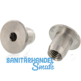 Hülsenmutter Flachkopf M12x18 Edelstahl 1.4305 Hülsenmutter Flachkopf M12x18 Edelstahl 1.4305