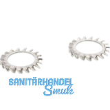 DIN6798A M 4 Edelstahl A2 F�cherscheibe aussengezahnt