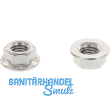 DIN6923 M 8 Edelstahl A2 Sechskantmutter mit Flansch