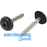 Spenglerschraube 4.5x100 TX20 Edelstahl A2 Kopf beschichtet RAL7016 anthrazit