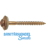 Spenglerschraube 4.5x 25 TX20 Edelstahl A2 verkupfert mit Dichtscheibe � 15mm