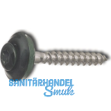 Spenglerschraube 4.5x 35 TX20 Edelstahl A2 Kopf beschichtet RAL6005 moosgr�n