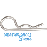 Federstecker einfach 5x 85 Edelstahl A2 ~DIN11024