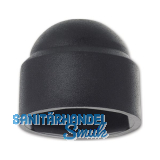 ~DIN1587 Kunststoffabdeckkappe Sechskant M12 / SW19 Polyethylen schwarz