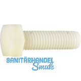 DIN34810 M 8x 20 PA 6.6 Polyamid natur Sechskantschraube (~DIN933)