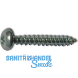 S-Spanplattenschraube Halbrundkopf 5.0x 55 Vollgewinde Torx 25 verzinkt-blau