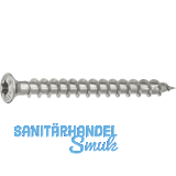 HECO-Topix-plus Fassadenschraube Linsensenkkopf 4.5x 50 Torx 20 Edelstahl A2