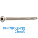 Spanplattenschraube Linsensenkkopf 3.0x 20 Vollgewinde Pozidriv 1 Edelstahl A2