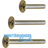 Griffschrauben M 4 X17 mm, Kombi-Schlitz, Stahl verzinkt