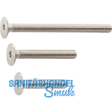 Griffschraube M 4x22 mm, Flach-Senkkopf mit TX 20, Stahl vernickelt