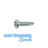 SFS-SN2/ 8 Fensterbohrschraube Halbrundkopf 3.5x13 PH 2 verzinkt-blau