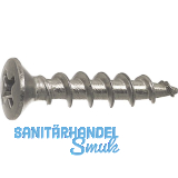 SFS-SPT/19 Beschlagschraube 4.3x25 PH 2 Edelstahl A2 f�r Kunststoffprofile