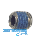 ISO4026 M12x 12 Edelstahl A2 mit Tuflok-rundumbeschichtung (blau) (DIN913) ISO4026 M12x 12 Edelstahl A2 mit Tuflok-rundumbeschichtung (blau) (DIN913)