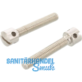 DIN404 M 5x 10 Edelstahl A1 Kreuzlochschraube mit Schlitz