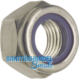 DIN985 M 5 Edelstahl A4 Sicherungsmutter niedrige Form mit Polyamideinlage