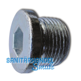 DIN908 5.8 M20x1.5 verzinkt Verschlussschraube zylindrisches, metr. Feingewinde