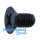 ~ISO7046-1 4.8 M 5x 10 Ph KS verzinkt schwarz Senkschraube (DIN965A)