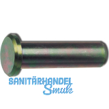 DIN1434A 10x 30 H11 blank Bolzen mit kleinem Kopf ohne Splintloch