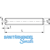 ISO4766 M 4x 6 Polyamid natur Gewindestift Schlitz, Kegelkuppe (DIN551)