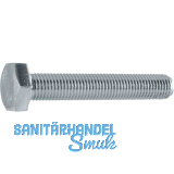 DIN961 10.9 M20x1.5x 60 verzinkt 6kt-Feingewindeschrauben ohne Schaft ISO8676