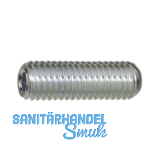 ISO4029/DIN916 45H M 5x 12 verzinkt Gewindestift mit Ringschneide und ISK ISO4029/DIN916 45H M 5x 12 verzinkt Gewindestift mit Ringschneide und ISK