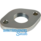 DIN2558 1 1/2" Gewindeflansch glatt, oval, galv. verzinkt