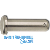 DIN1444B 16H11x50 Edelstahl A2 Bolzen mit Kopf und Splintloch