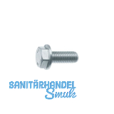 Sechskant-Flanschschraube KL100 M 6 x 10 verzinkt / Ripp-Schraube