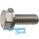 DIN6921 8.8 M10x 35 verzinkt-blau Sechskantschraube mit Flansch