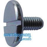 DIN921 M 6x 12 verzinkt Flachkopfschraube mit Schlitz und gro�em Kopf