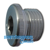 DIN908 G 1 1/8" Edelstahl A2 Verschlussschraube zylindrisches Gasgewinde