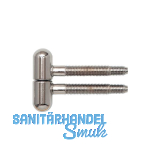 SECOTEC Einbohrband, 16 mm, mit Rundkopf, Stahl verchromt SB-2