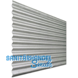 Wellblech FE-verzinkt 3000 x 836 x 0,6 mm