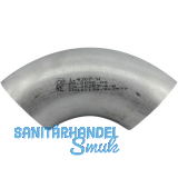 Edelstahl - Rohrbogen 1.4301 (1.4307) geschwei�t, 25/2 mm 90 Grad
