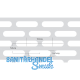 Aluminium-Lochblech Al99,5 (EN AW - 1050) H14 2000/1000/2 mm Lvl: 5-20 x 9-24mm