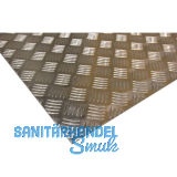 Aluminium-Warzenblech AlMg3 (EN AW-5754) H111, blank 2000/1000/2-3,5 mm