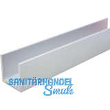 Aluminium U-Profil AlMgSi0,5 Eloxiert E6/EV1 ungleichschenkelig 20/30/20/2 mm