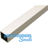Aluminium Vierkantrohr AlMgSi0,5 (6060) T66 (F22), Eloxiert E6/EV1 50/50/3 mm