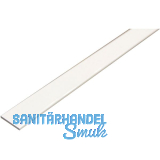 Aluminium Flachstange AlMgSi0,5 (6060) T66 (F22) RAL 9010 wei� 40/2 mm